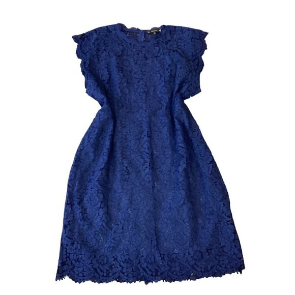 Miusol Blue Floral Lace Sheath Evening Cocktail Party Dress Plus Sz 5XL #271B - Picture 2 of 9